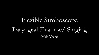 Flexible Stroboscopy  Male Voice (Long)