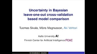 Uncertainty in Bayesian leave-one-out cross-validation based model comparison