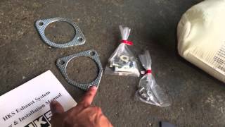 S2000 hks hi-power single exhaust unboxing and install