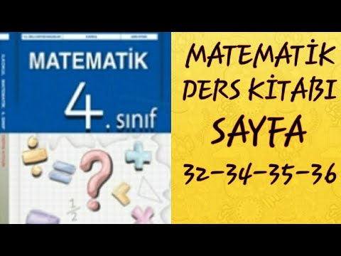 4.SINIF MATEMATİK ADA YAYINLARI SAYFA 32-34-35-36 // MATEMATİK DERS ...