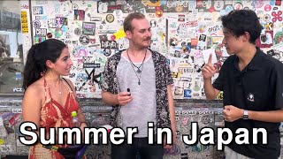 What do tourists from overseas feel about summer in Japan?