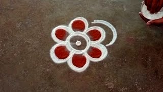 Aadi madham flower kolam/aadivellikolam/easyrangoli/fridayRangoli/gokulramyacreatives