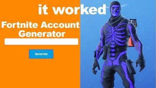 Free fortnite account generator
