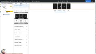 How to add countdown element in Bootstrap 5 builder