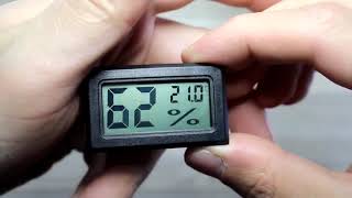 Mini Medidor Digital de Umidade do Ar e Temperatura Higrômetro Termômetro LCD LED