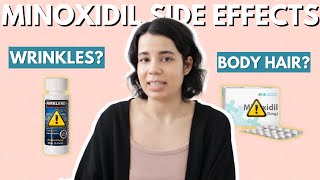 My Minoxidil Side Effects | Wrinkles, Body Hair | Female Hair Loss