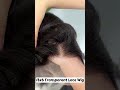 ghair丨100% human hair 13x6 transparent thin lace frontal straight pre plucked natural hairline wig