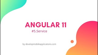 5. Service | What is services in angular | Angular 11 tutorial