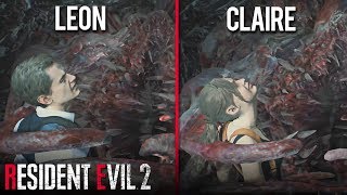 Leon \u0026 Claire Gets Killed by G Monster (Stage 5) on All Costumes - Resident Evil 2 REMAKE