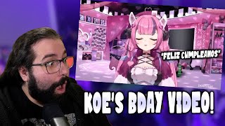 Koefficient Was Shocked When He Saw His Birthday Video!