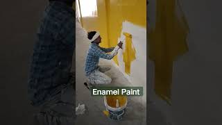 Enamel paint glossy finish #painting