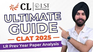 CLAT 2025 | Logical Reasoning Previous Year Paper Analysis | CLAT Preparation