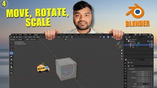 Move, Rotate & Scale in Blender: Complete Transform Tools Guide for Beginners 🔥