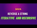 REVERSE STRING | Using RECURSION | Interview Question | JAVA