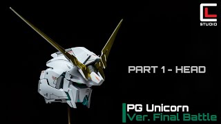 PG UNICORN GUNDAM Ver. FINAL BATTLE. [ASSEMBLY PART 1 - HEAD]