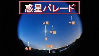 【惑星パレード】奇跡の天体ショー！第１弾