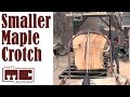 Slabbing the Smaller Maple Crotch (Big Logs #1)