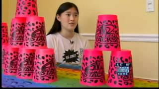 Portland athlete 'goes pro' with cup-stacking skills