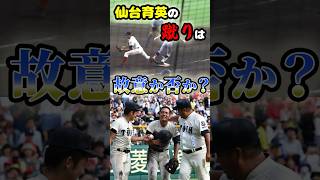 仙台育英の蹴りは「わざと」なのか･･･？その後の人生に関する雑学　#野球 #高校野球 #甲子園