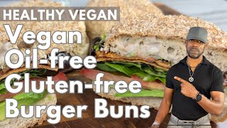 Soft Vegan Burger Buns- Oil-free, Wheat-free, Gluten-free