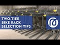 How to Select a 2 Tier Bicycle Rack to Fit Your Space | Madrax Commercial Bike Racks