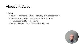 Intro to Principles of Microeconomics, Spring 2025 CU Denver