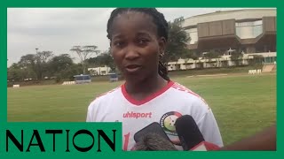 Harambe Starlets striker speaks to the media on her return after five years