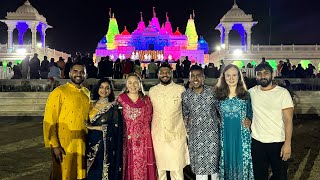 Celebrating Diwali at Biggest Temple of America! 🪔