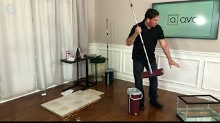 One Stop Mop Dual Chamber Self-Cleaning Bucket & Mop with 4 Pads on QVC