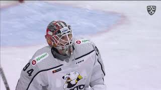 Demchenko huge stick save on Zaripov