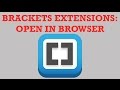 Brackets Extensions - Open in Browser