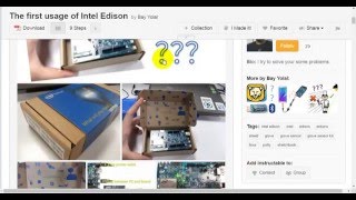 The first usage of Intel Edison