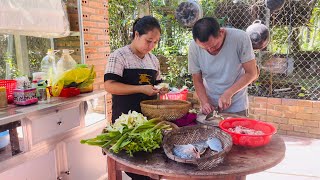 Vợ chồng cùng nhau nấu bữa cơm gia đình ấm áp mùa noel | Người Dân Quê