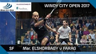 Squash: Mar. ElShorbagy v Farag - Windy City Open 2017 SF Highlights