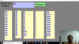 vb6 multiplication table