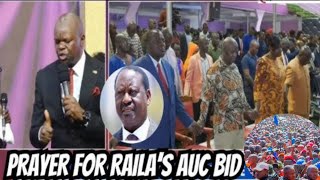 IT'S COMING HOME! SEE HOW KENYANS GATHERED TOGETHER TO PRAY FOR RAILA AHEAD OF AUC ELECTIONS