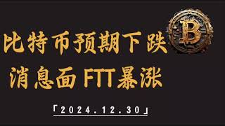 比特币符合预期下跌，FTT受消息面暴涨，还能进吗？｜比特币行情解析#btc#ETH#XRP#DOGE