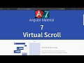 How to Use Infinite Virtual Scroll Feature in Angular 7 with Angular Material 7 CDK by TechTechTuts