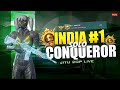 🇮🇳 DAY - 16 INDIA NO. 1 SOLO CONQUEROR IS LIVE ! SOLO CONQUEROR RANK PUSH LIVE | #bgmi #bgmilive