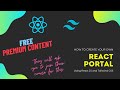 React Portal | React JS + Tailwind CSS | Create Dynamic UI Components