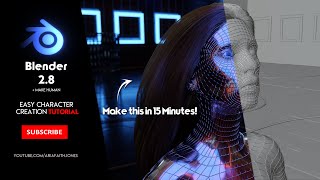 Blender 2.8 + Make Human | Easy Character Creation + Hair Particles | TUTORIAL