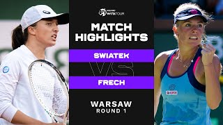Iga Swiatek vs. Magdalena Frech | 2022 Warsaw Round 1 | WTA Match Highlights
