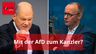 Mit der AfD zum Kanzler? Jetzt rechnet Merz mit krassem Scholz-Vorwurf ab