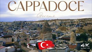 Cappadocia, Göreme, Turkiye 🇹🇷, by drone [4K] , Aydinli Cave Hotel, Cappadoce