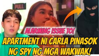 CARLA TOPULAR APARTMENT PINASOK NG MGA WAKWAK! PICTURES HABANG TULOG PINAKALAT! #JOMCAR #kalingaprab