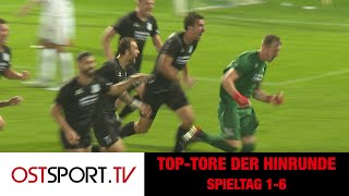 Die besten Tore der Hinrunde - Spieltag 1 bis 6 | Regionalliga Nordost | OSTSPORT.TV