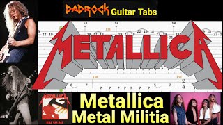 Metal Militia - Metallica - Guitar + Bass TABS Lesson