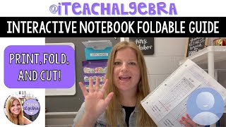 How to Print, Fold, and Cut Foldables for Interactive Math Notebooks!