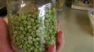 Follow-up on dehydrated peas.