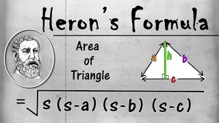 Heron's Formula | Area of Triangle | Geometry | Math | LetsTute